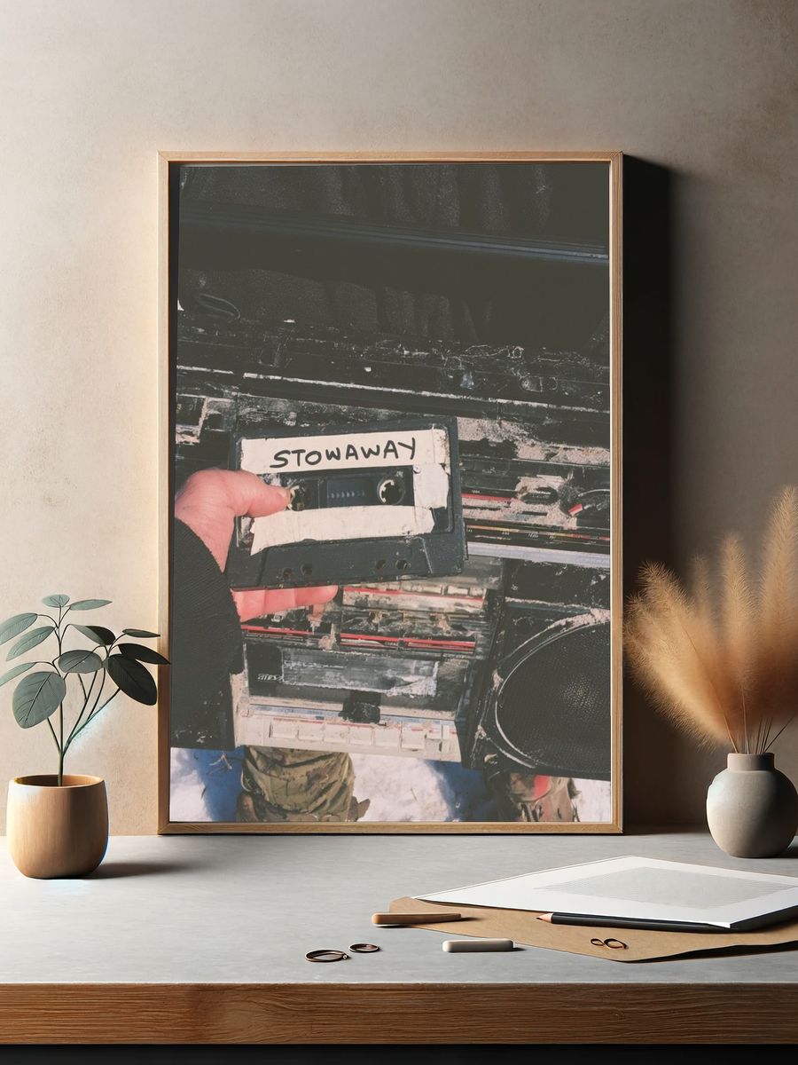 Stowaway Cassette Photography Poster. — room view 2