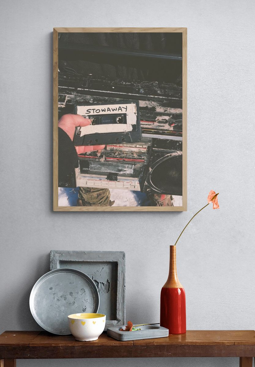 Stowaway Cassette Photography Poster. — room view 3