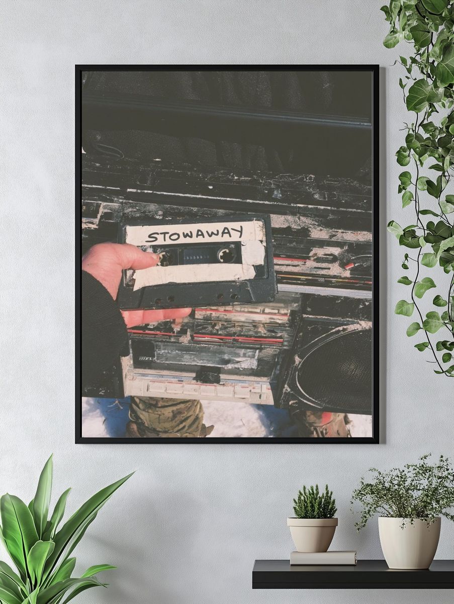 Stowaway Cassette Photography Poster. — room view 4
