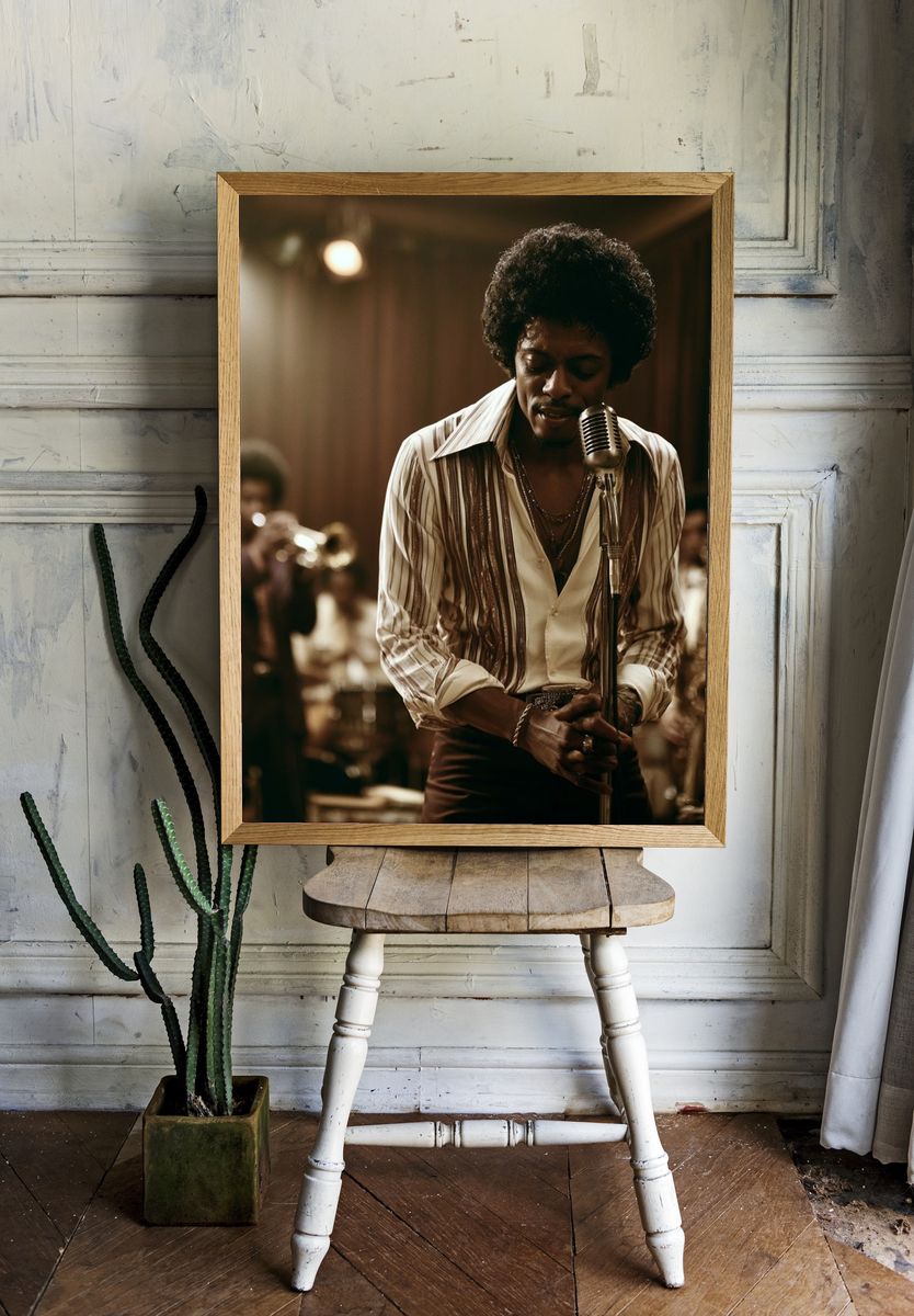Soul Singer Stage Portrait Poster. — room view 1