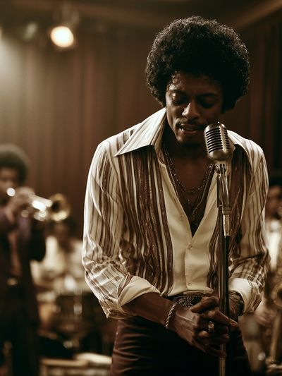 Soul Singer Stage Portrait Poster.
