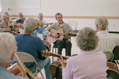 Guitar Circle Session Photography Poster.