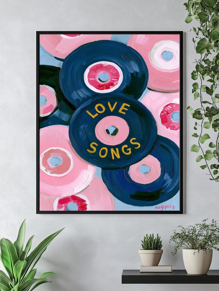 Love Songs Vinyl Poster. — room view 4