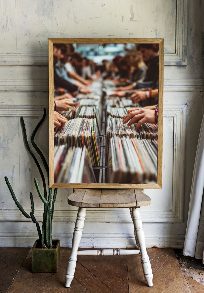 Vinyl Record Collectors — Photography Print. room preview