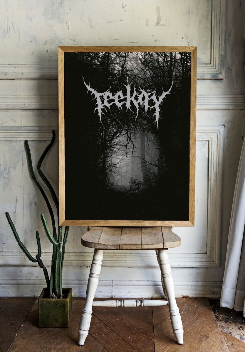 Bleak Forest Black Metal Poster. — room view 1