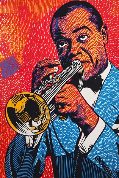 Jazz Trumpet Pop Art Poster. poster