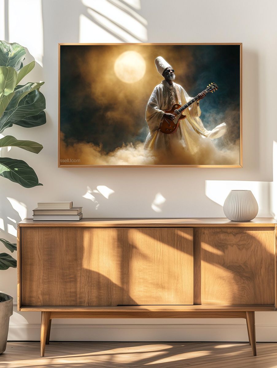 Mystic Guitarist Concert Poster. — room view 3