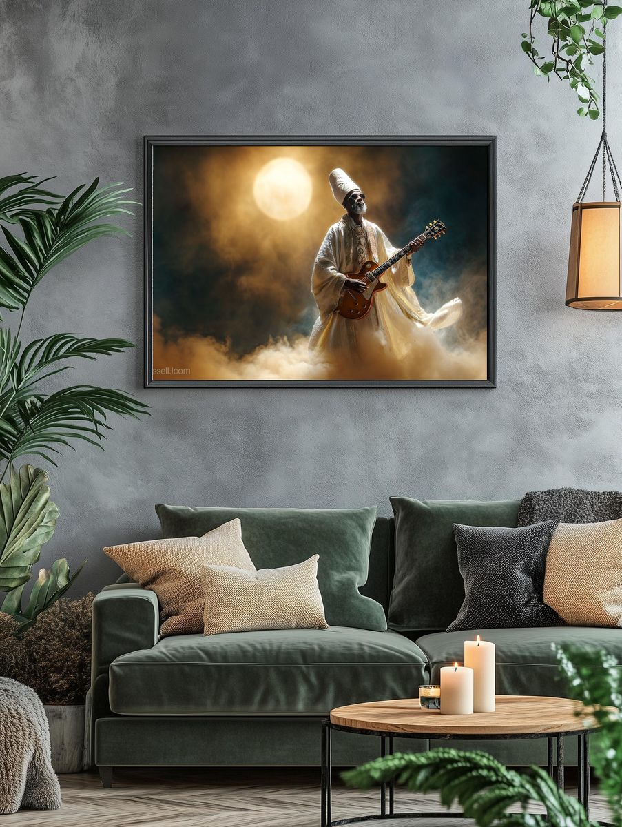 Mystic Guitarist Concert Poster. — room view 4