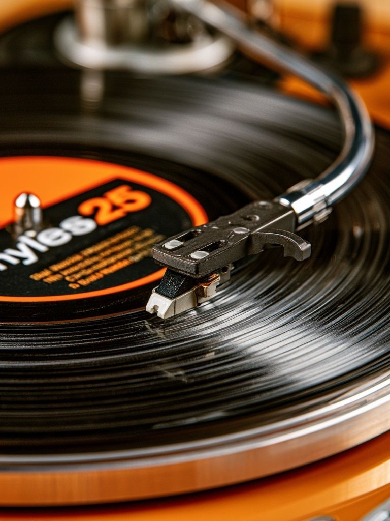 Vinyl Record Turntable Photography Poster. poster — music art