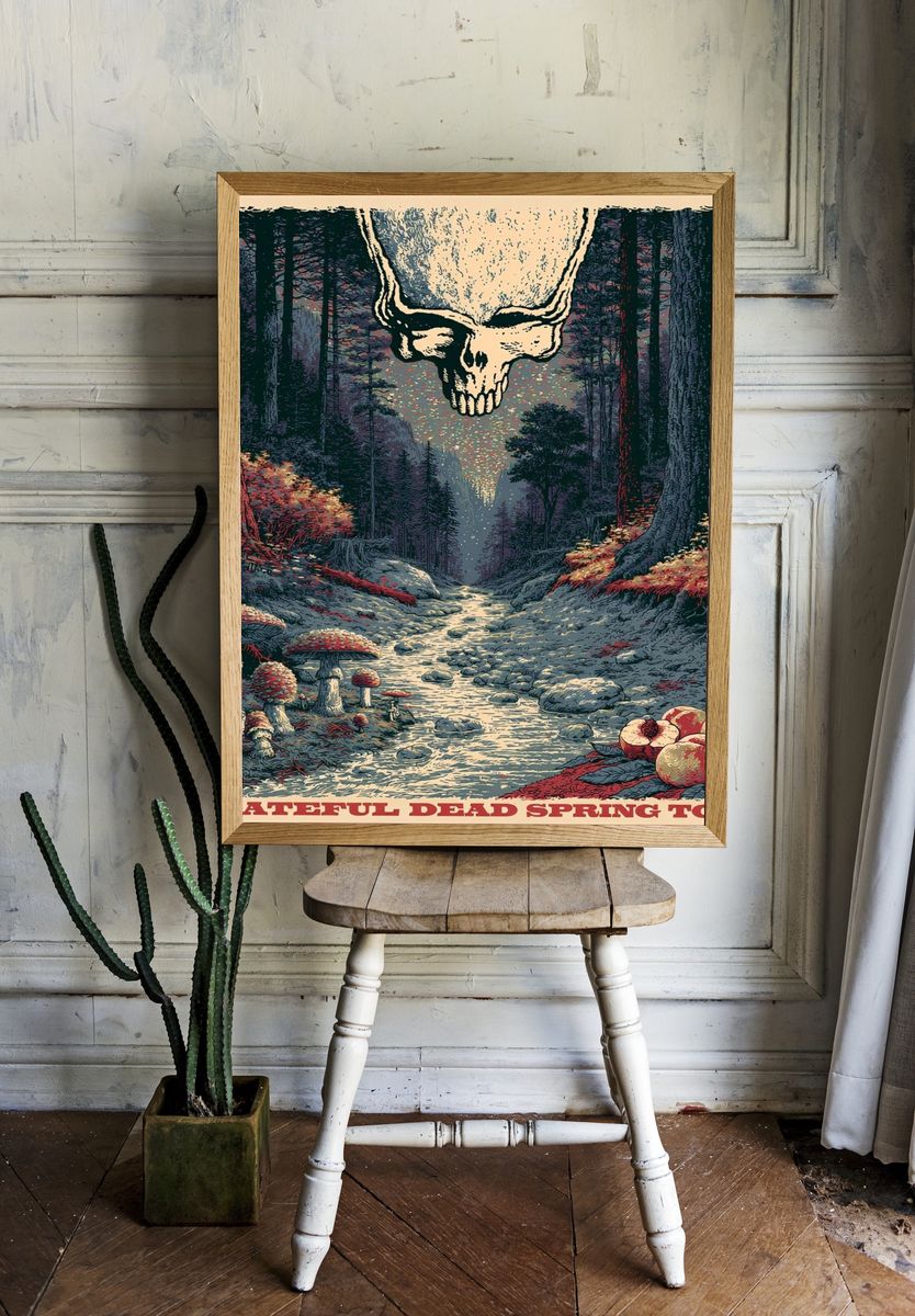 Grateful Dead Spring Tour Poster. room preview