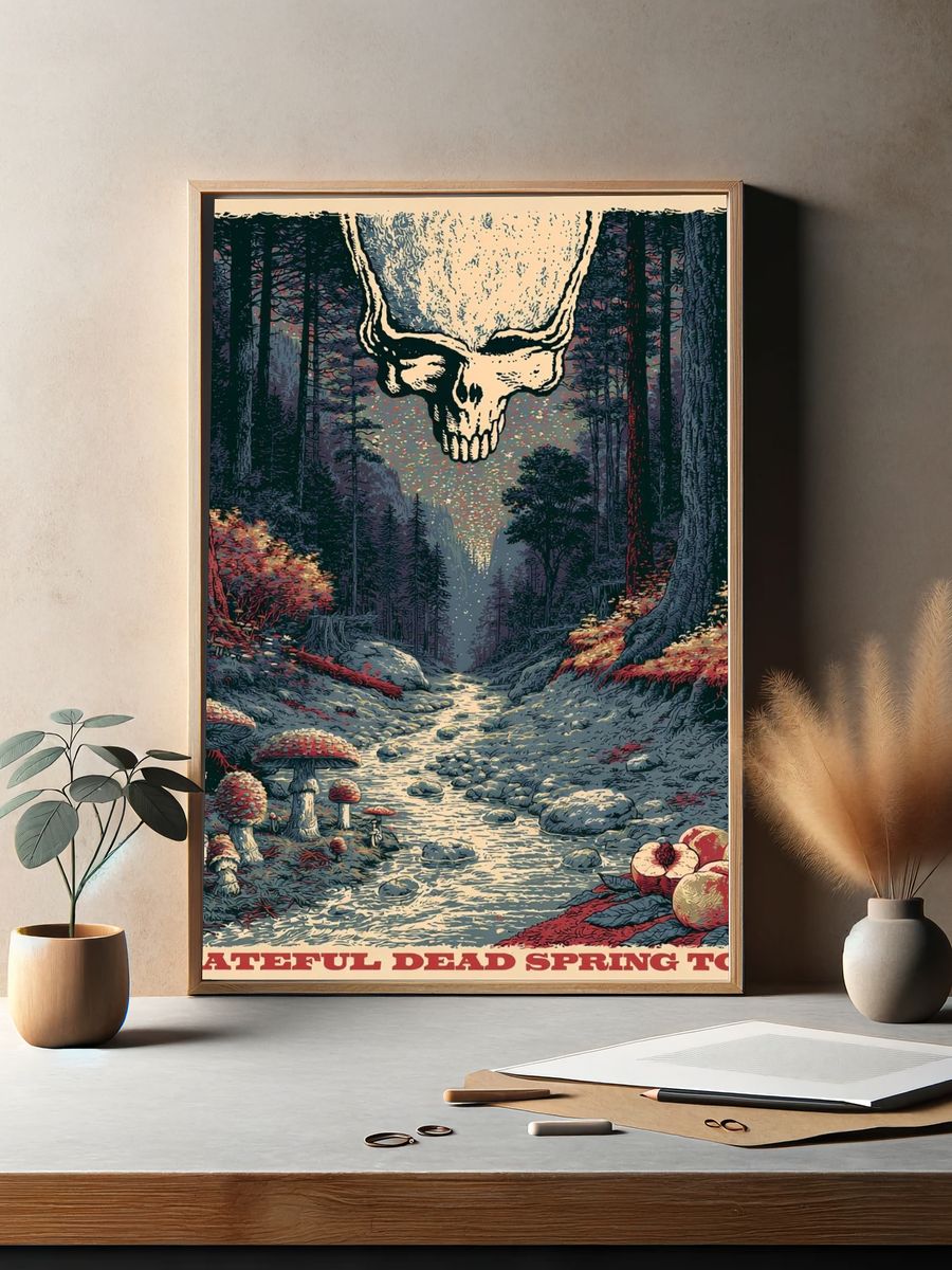 Grateful Dead Spring Tour Poster. — room view 2