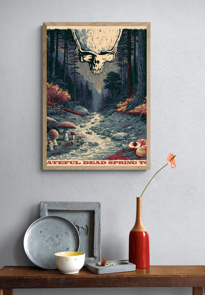 Grateful Dead Spring Tour Poster. — room view 3