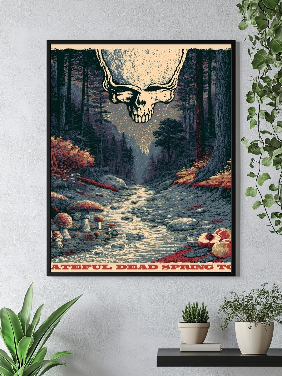 Grateful Dead Spring Tour Poster. — room view 4
