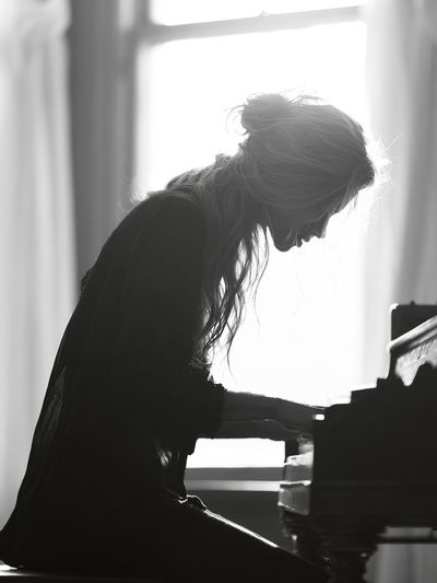 Piano Silhouette Photography Poster. poster