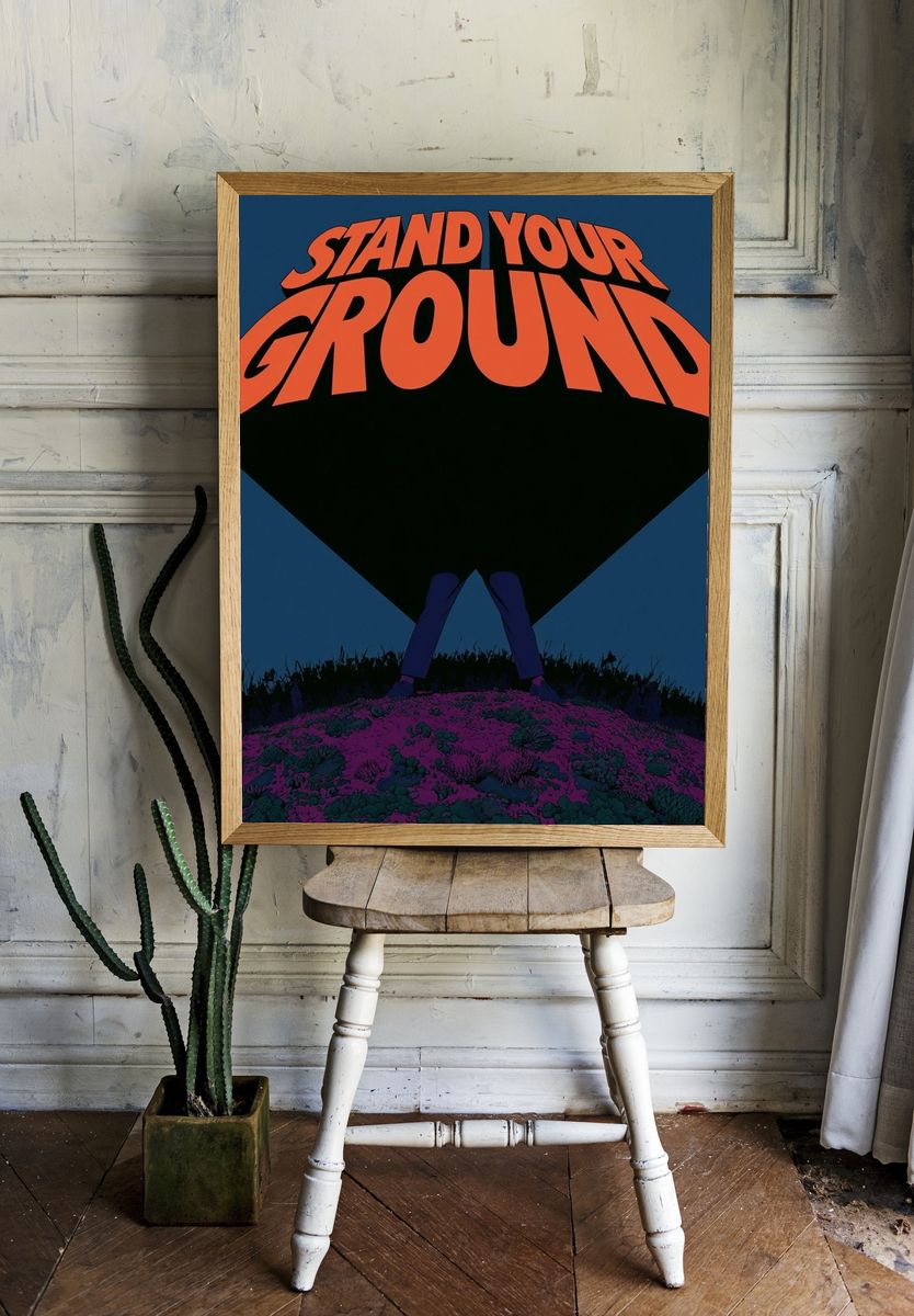 Stand Your Ground Punk Rock Poster. room preview