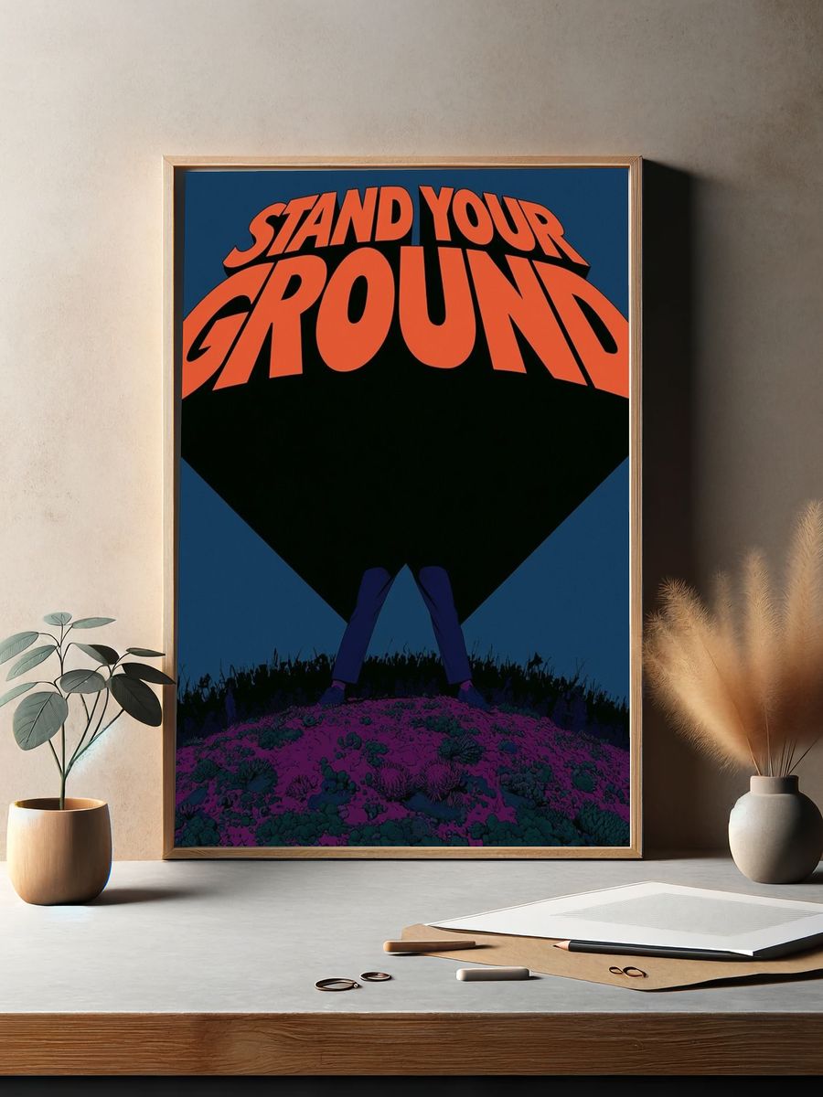 Stand Your Ground Punk Rock Poster. — room view 2