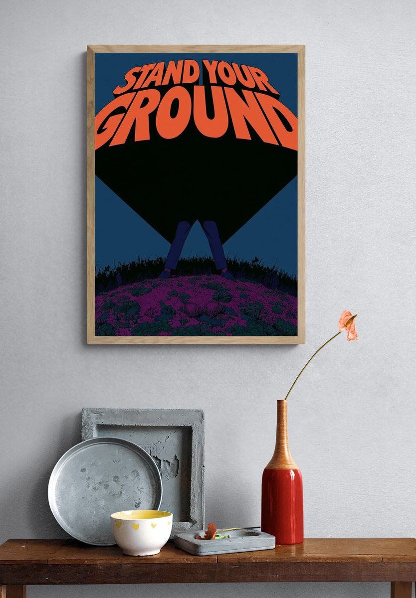 Stand Your Ground Punk Rock Poster. — room view 3