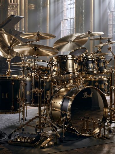 Luxury Drum Kit Photography Poster. poster