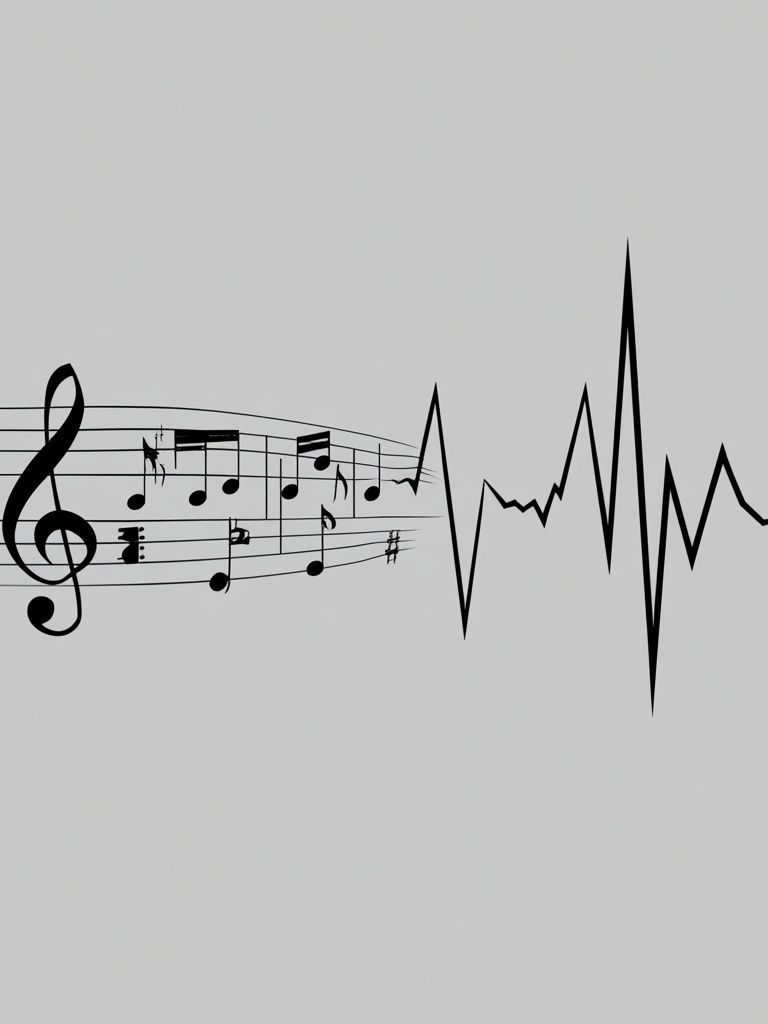 Music Pulse Typography Poster. poster detail
