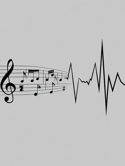 Music Pulse Typography Poster.