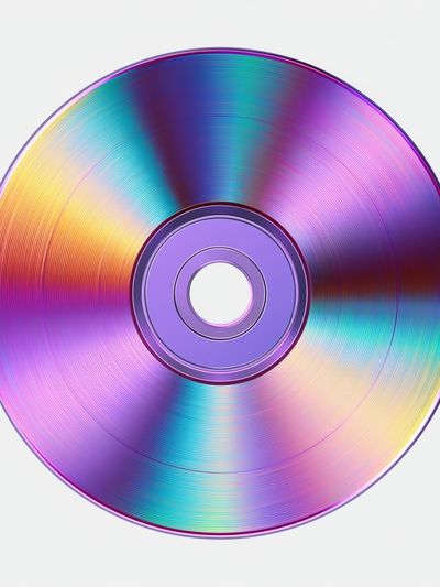 Holographic CD Disc Print. poster