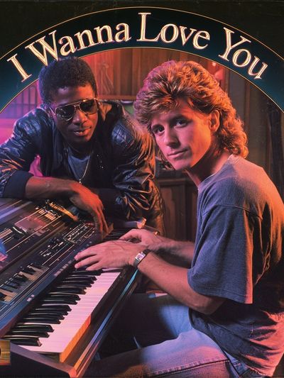 I Wanna Love You Retro Music Poster. poster