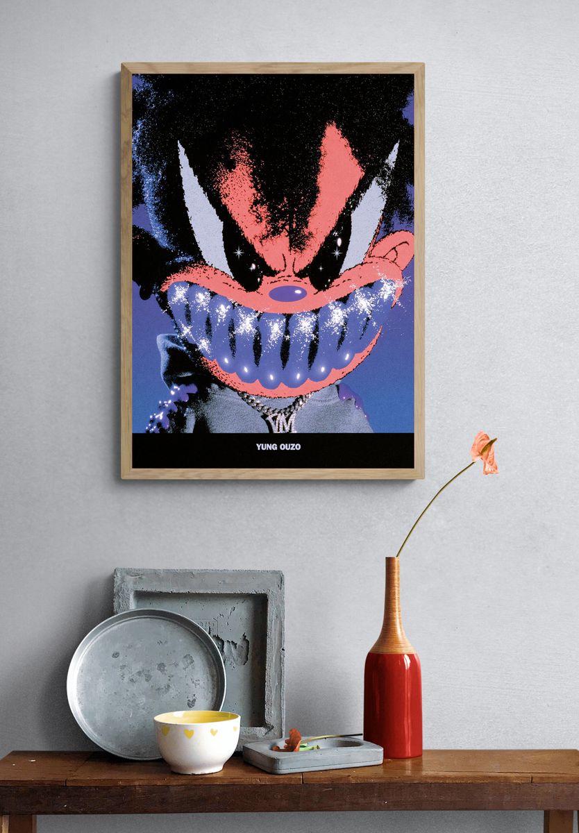 Yung Ouzo Pop-Art Poster. — room view 3