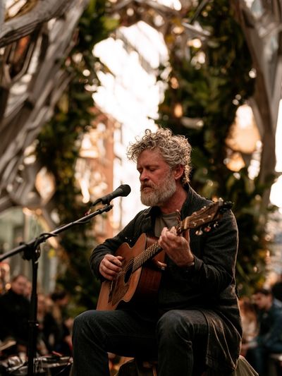 Street Guitarist Photography Poster.