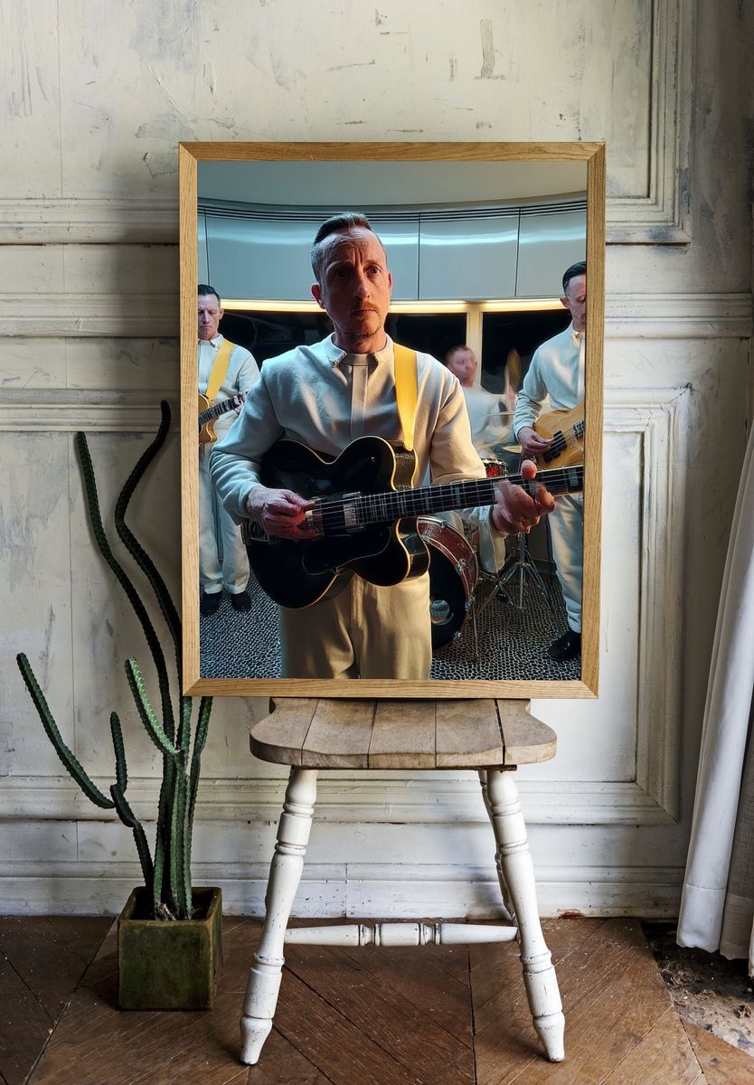 Avant-Garde Band Portrait Poster. room preview