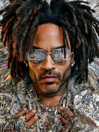 Lenny Kravitz Portrait Print. poster