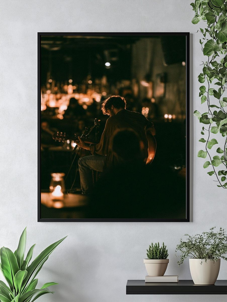 Intimate Jazz Performance Photography Poster. — room view 4