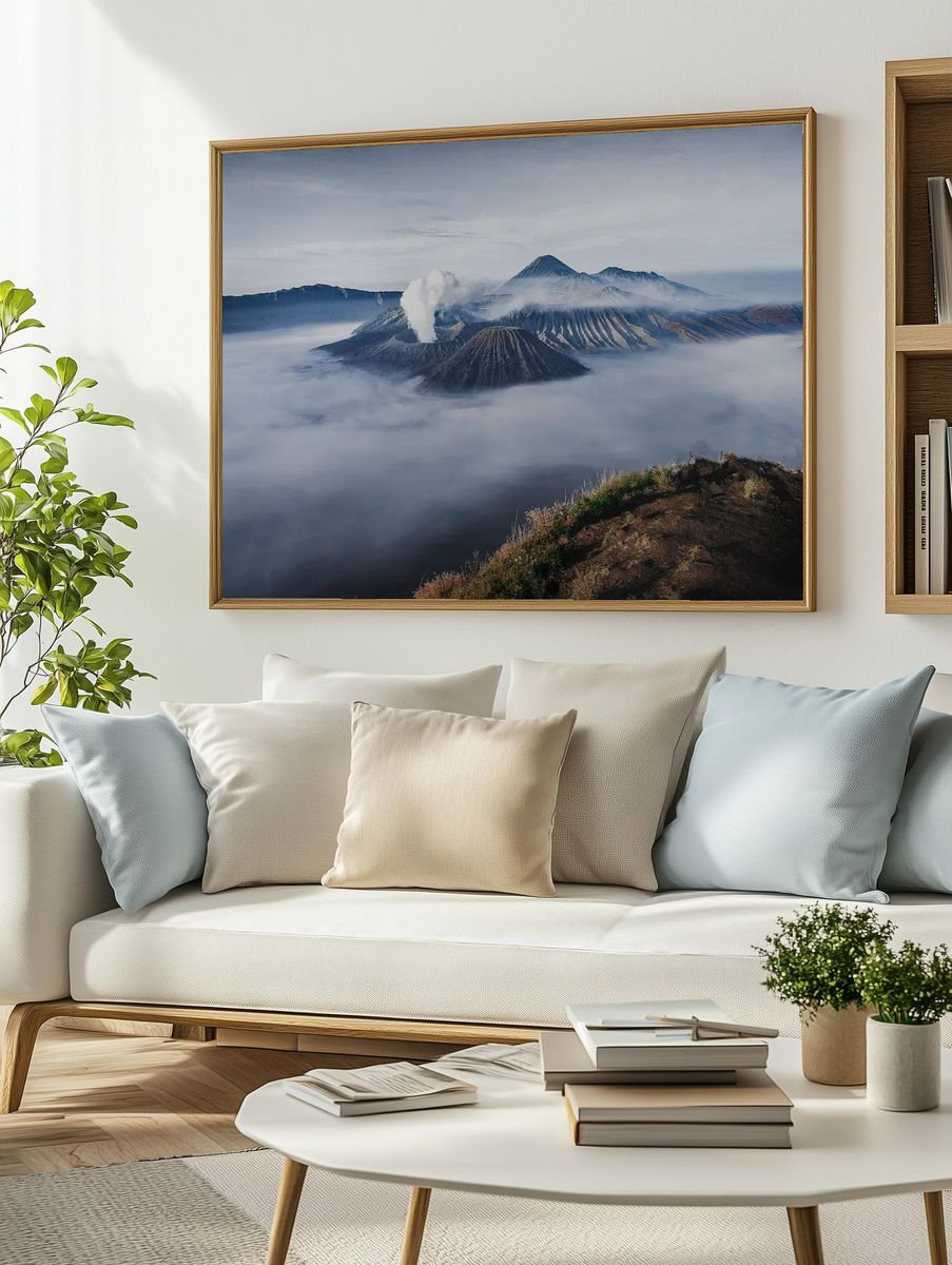 Mount Bromo Volcano — Photography Poster. — room view 2