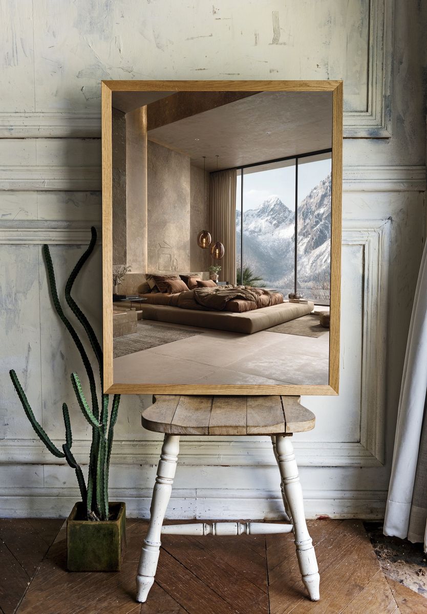 Mountain View Luxury Interior Print. — room view 1