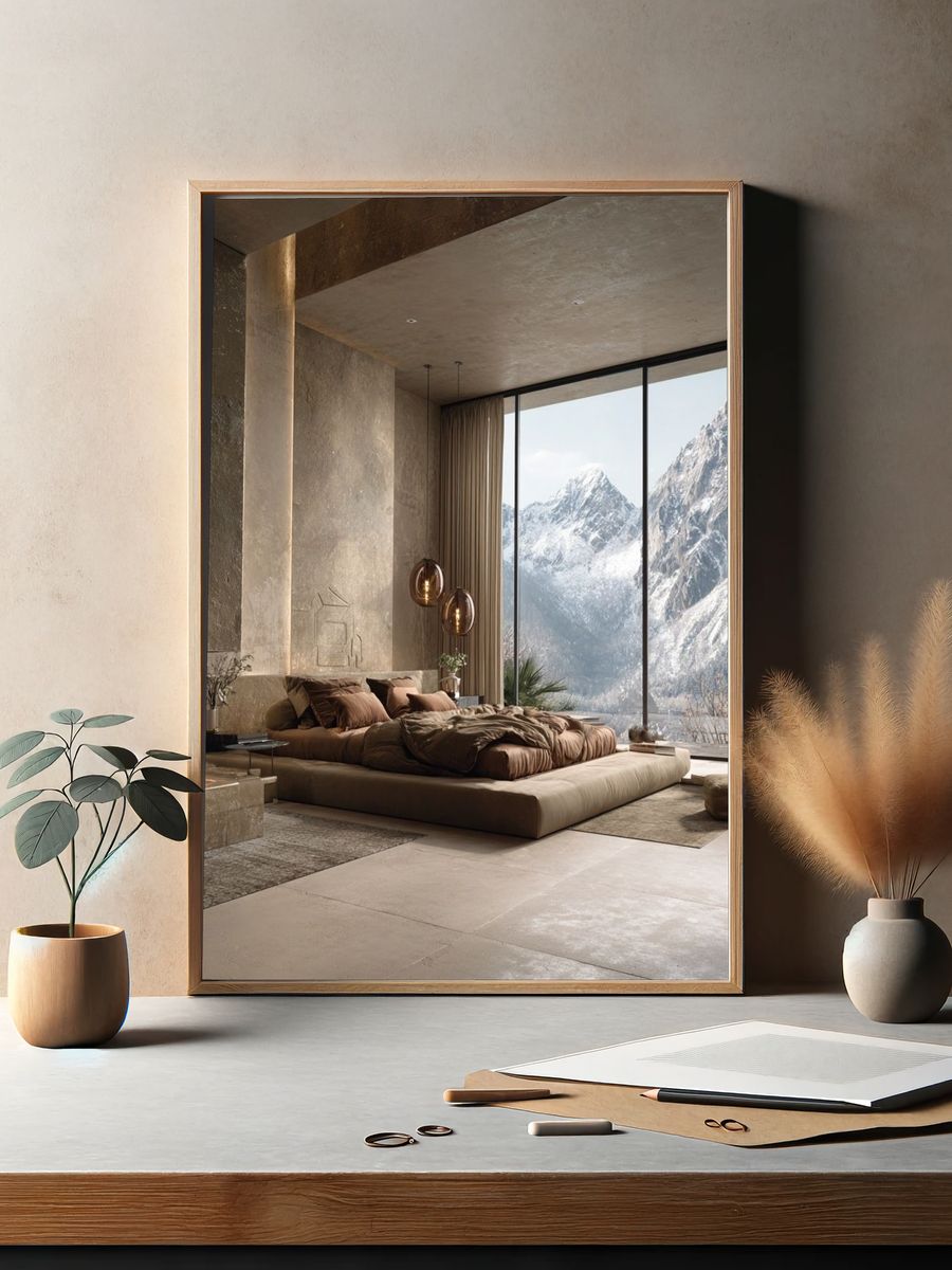 Mountain View Luxury Interior Print. — room view 2