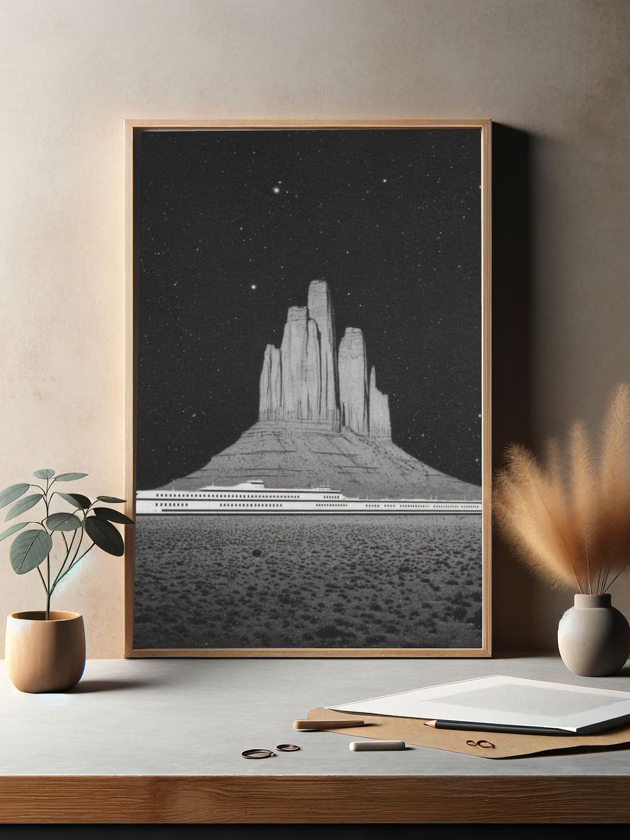 Monument Valley Night — Fine Art Print. — room view 2