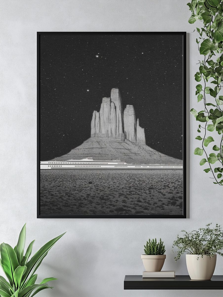 Monument Valley Night — Fine Art Print. — room view 4