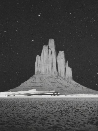 Monument Valley Night — Fine Art Print. poster