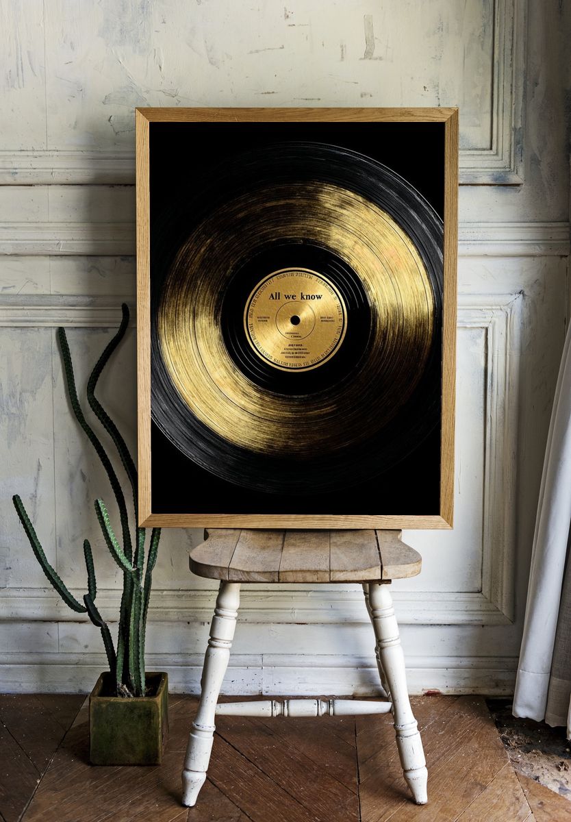 All We Know — Music Vinyl Poster. room preview