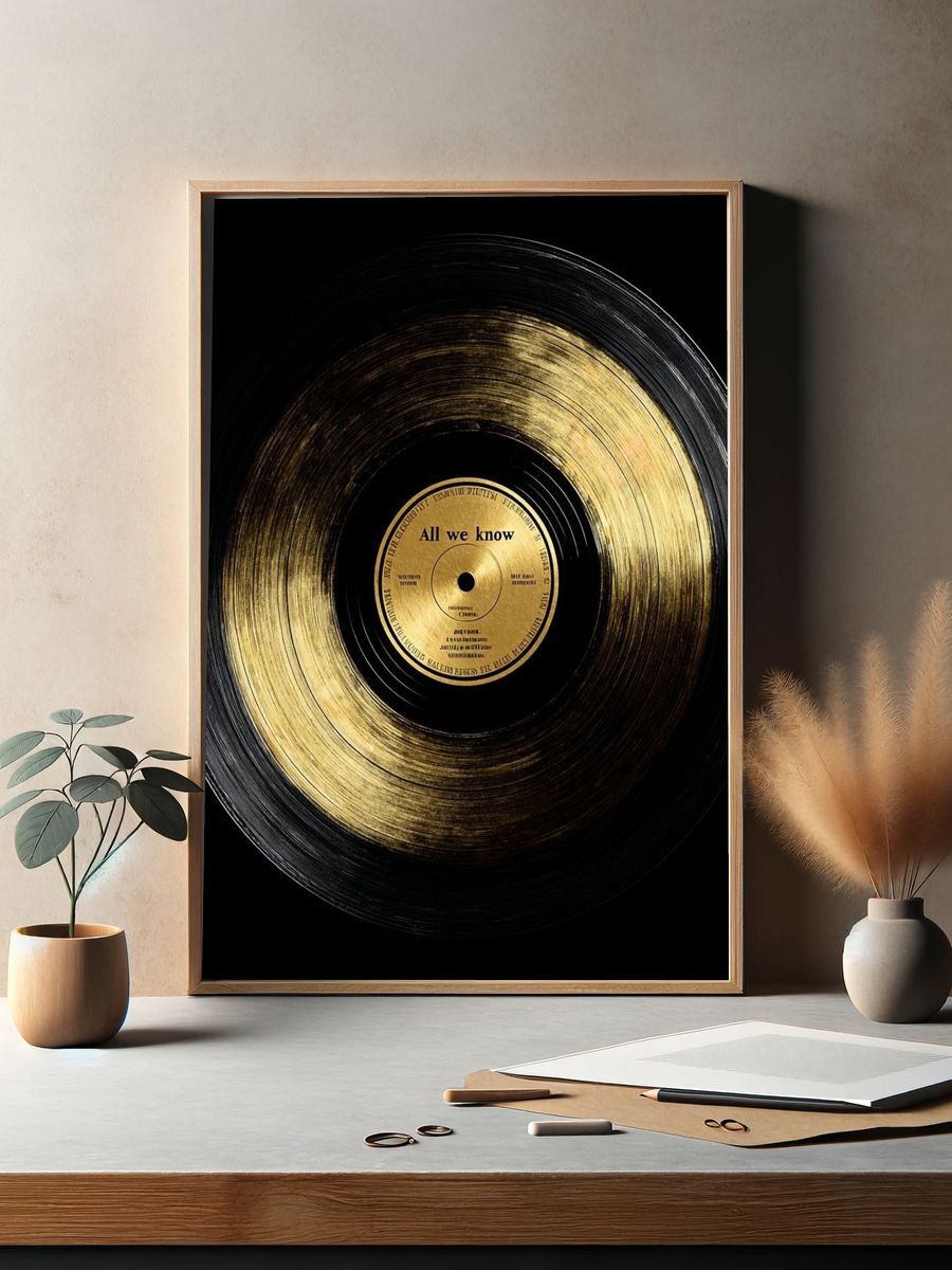 All We Know — Music Vinyl Poster. — room view 2