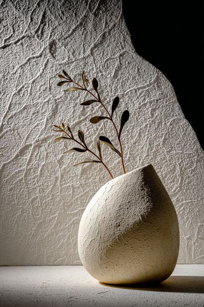 Minimalist Vase with Branches — Photography Print. poster print