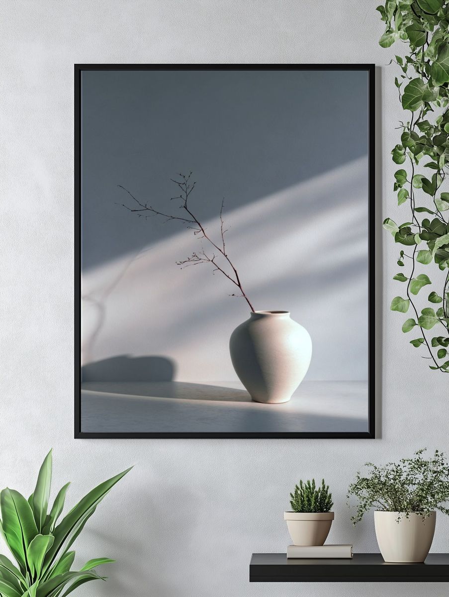 Minimal Vase Still Life Poster. — room view 4