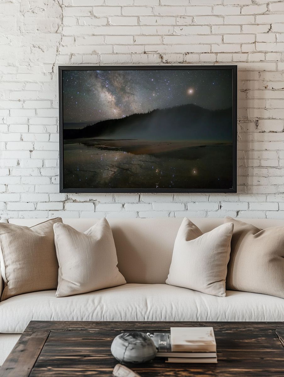 Milky Way Over Yellowstone — Nature Print room preview