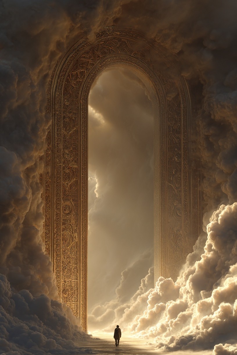 Mysterious Portal — Surrealism Print. poster detail