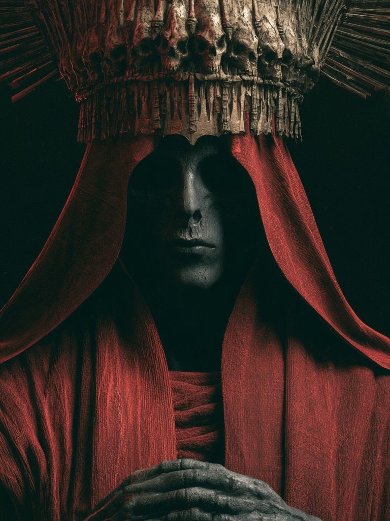Mystic Hooded Figure — Fine-Art Print. poster — fine-art art