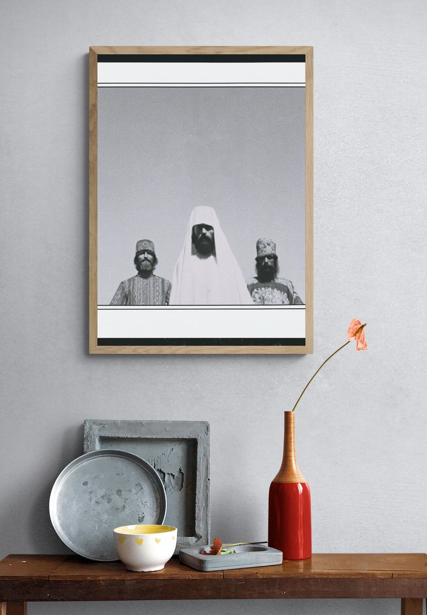 Mystic Trio Black-White Poster. — room view 3