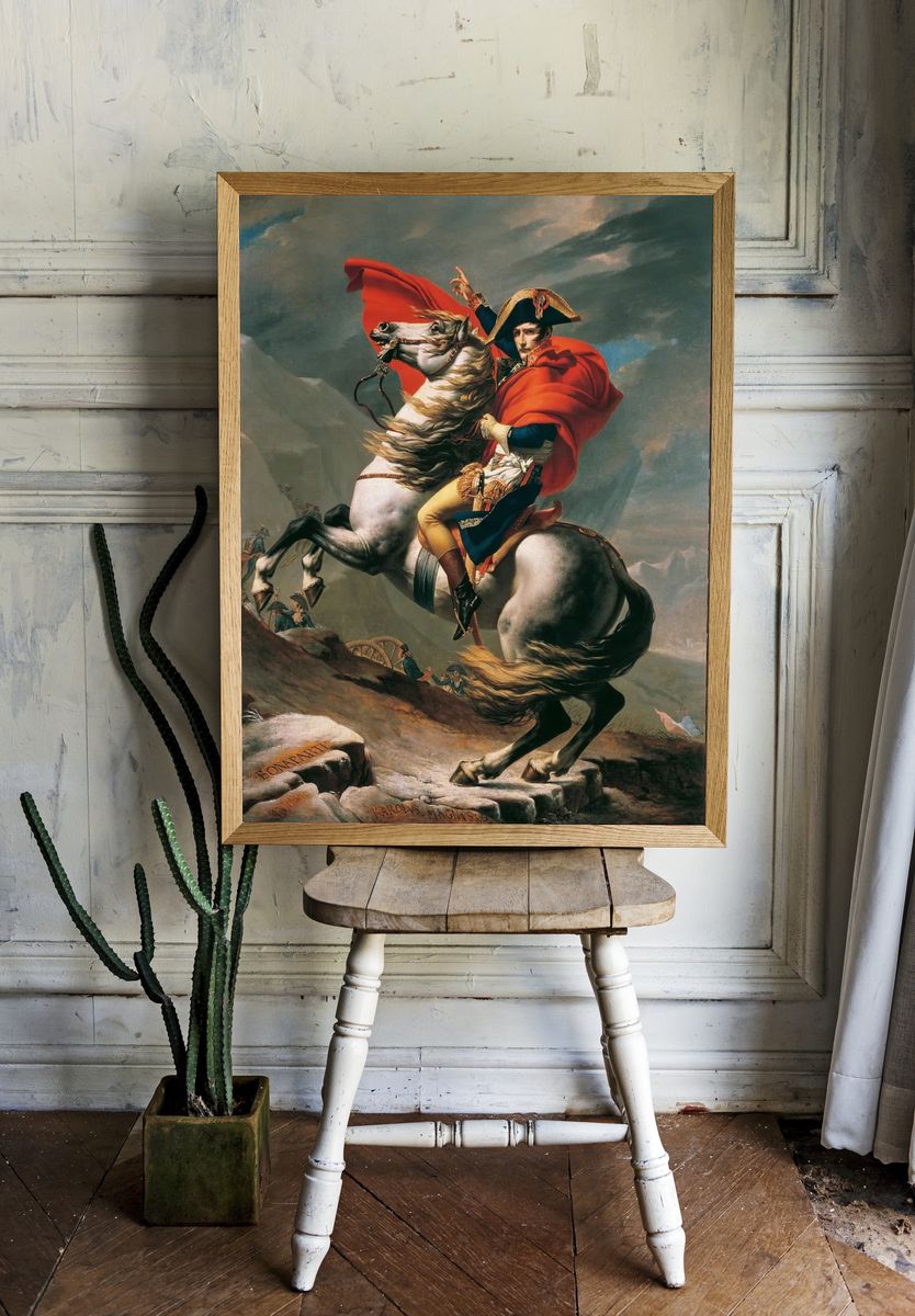 Napoleon Crossing Alps (1801-1805) Jacques-Louis. — room view 1