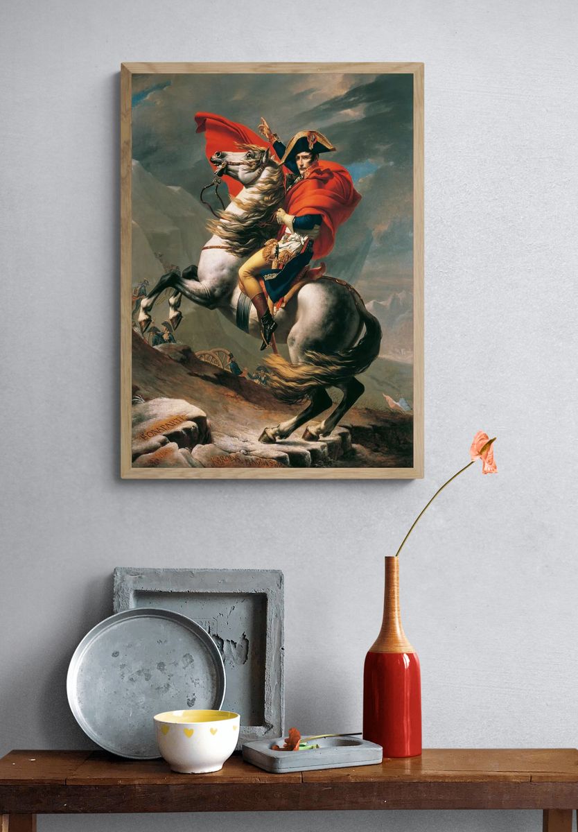 Napoleon Crossing Alps (1801-1805) Jacques-Louis. — room view 3