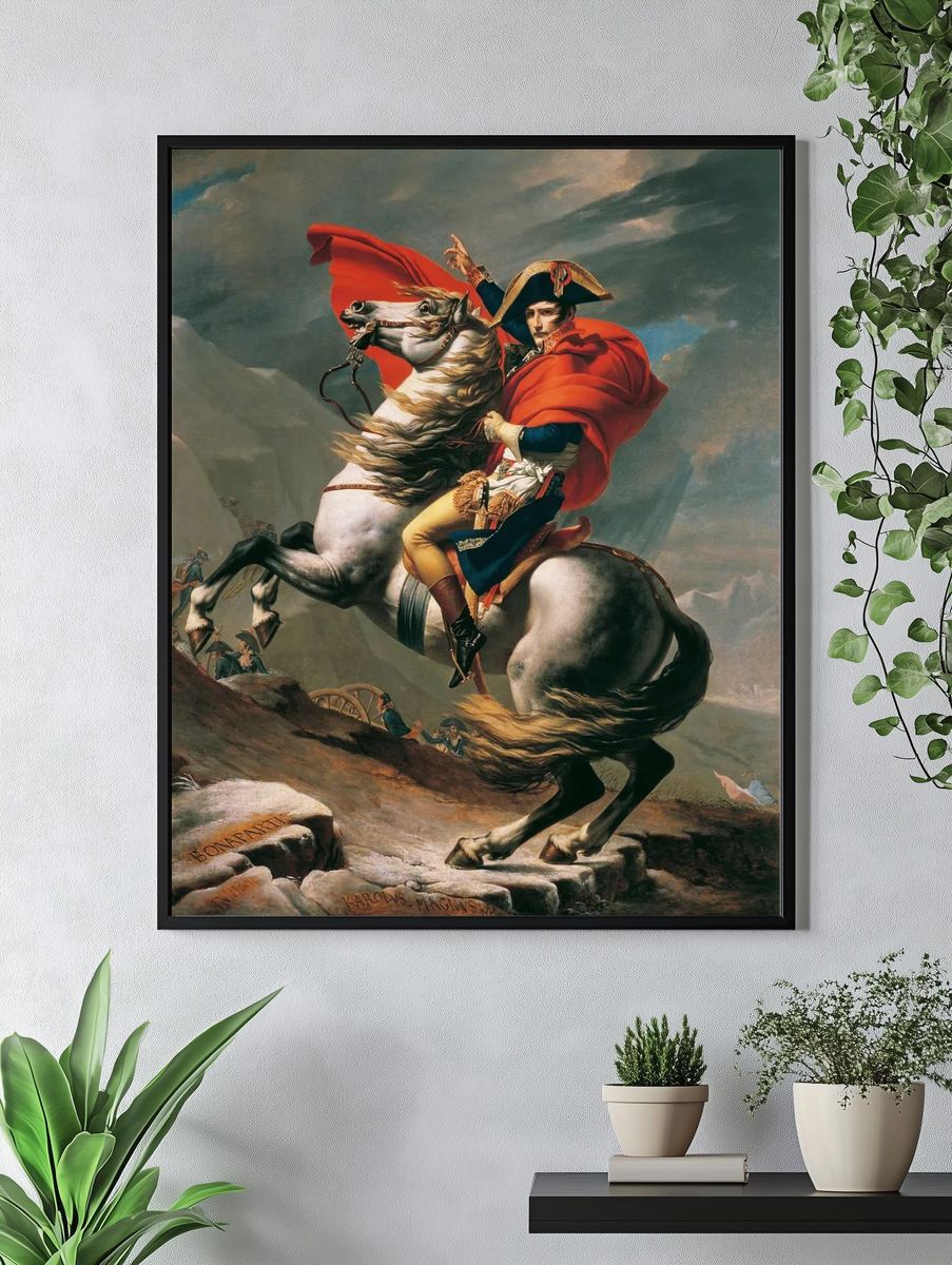 Napoleon Crossing Alps (1801-1805) Jacques-Louis. — room view 4