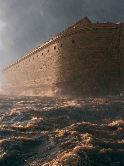 Noah’s Ark Storm Scene Poster.