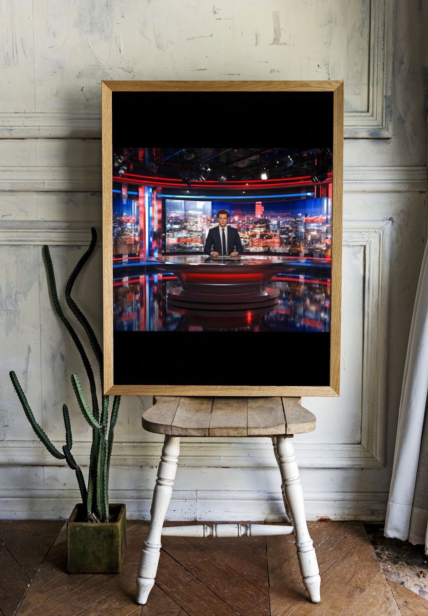 News Anchor Studio — Photography Print. — room view 1